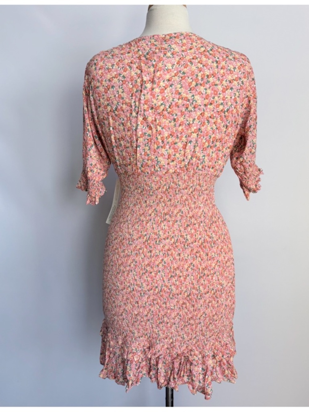 NWT FAITHFUL the BRAND Margherita Floral Ditsy Smocked Mini Dress S (4) - Picture 8 of 12